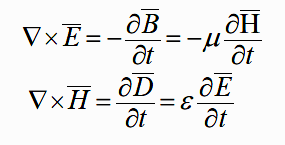 Κεφάλαιο 2 2.1 Εξαγωγή των βασικών χαρακτηριστικών LHM Οι εξισώσεις του Maxwell στο χώρο απουσία πηγών φορτίου και ρεύματος είναι (όπου οι παύλες πάνω από τα μεγέθη, δεικνύουν διανύσματα): (2.