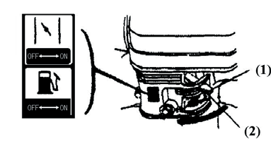 (1) Πεταλούδα (2) κάλυμμα φίλτρου (3) Πεταλούδα (4) χάρτινο στοιχείο (5) Αφρώδες στοιχείο (6) τσιμούχα (7) πλάκα σιγαστήρα ΠΡΟΕΙΔΟΠΟΙΣΗ: Μην θέτετε σε λειτουργία τον κινητήρα χωρίς το φίλτρο αέρα.