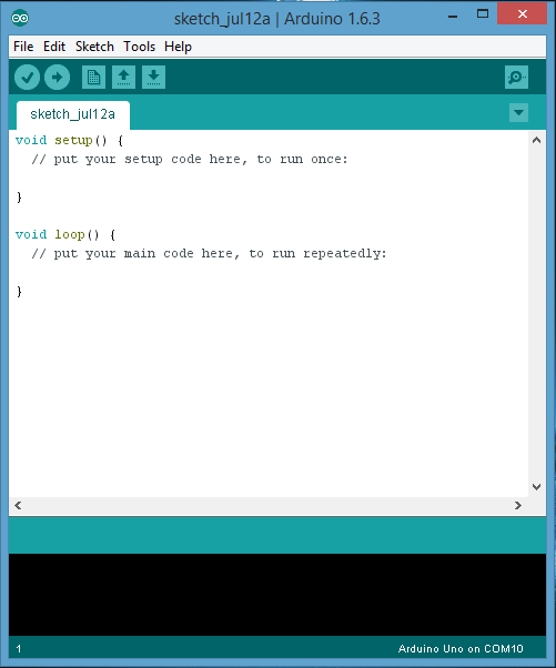 Σχήμα 3.1- Το περιβάλλον Arduino IDE 3.2.