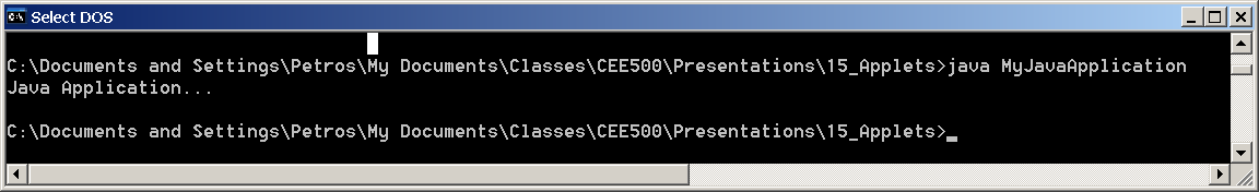 Java Application MyJavaApplication.