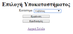 Εικόνα 34: Ενημέρωση για ποσότητα λιγότερη από ελάχιστο στοκ Επομένως πρέπει να προχωρήσουμε στον εφοδιασμό του καταστήματος. Έστω ότι θέλουμε να το εφοδιάσουμε με 6 προϊόντα.