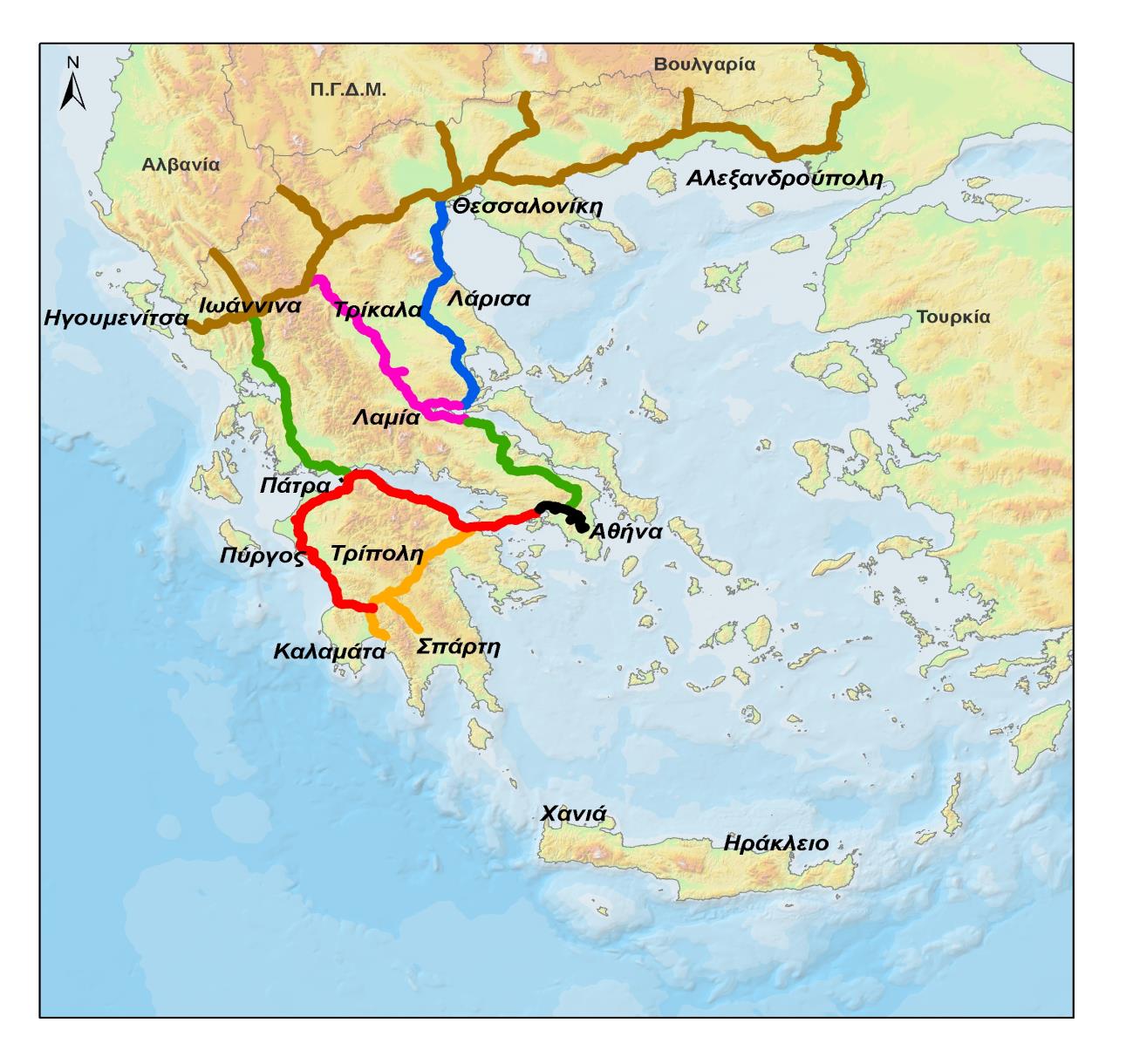 «Eυφυή Συστήματα Μεταφορών, Υλοποίηση, Σχεδιασμός, Προκλήσεις- η περίπτωση της Εγνατίας οδού» Πρώτη φάσηολοκληρώθηκε : Κατασκευή οκτώ αυτοκινητοδρόμων με διόδια στην Ελλάδα Korinthos