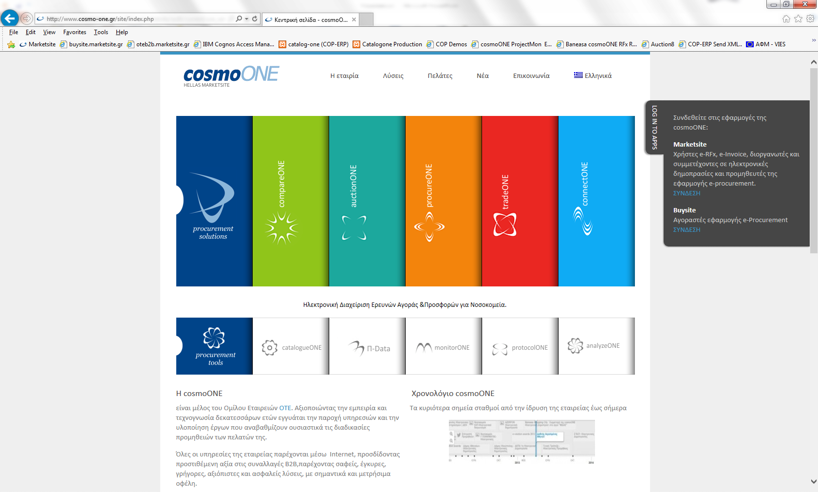 Είσοδος στο site της cosmoone 1. Κάντε κλικ στη γραμμή διεύθυνσης, πληκτρολογήστε www.cosmo-one.