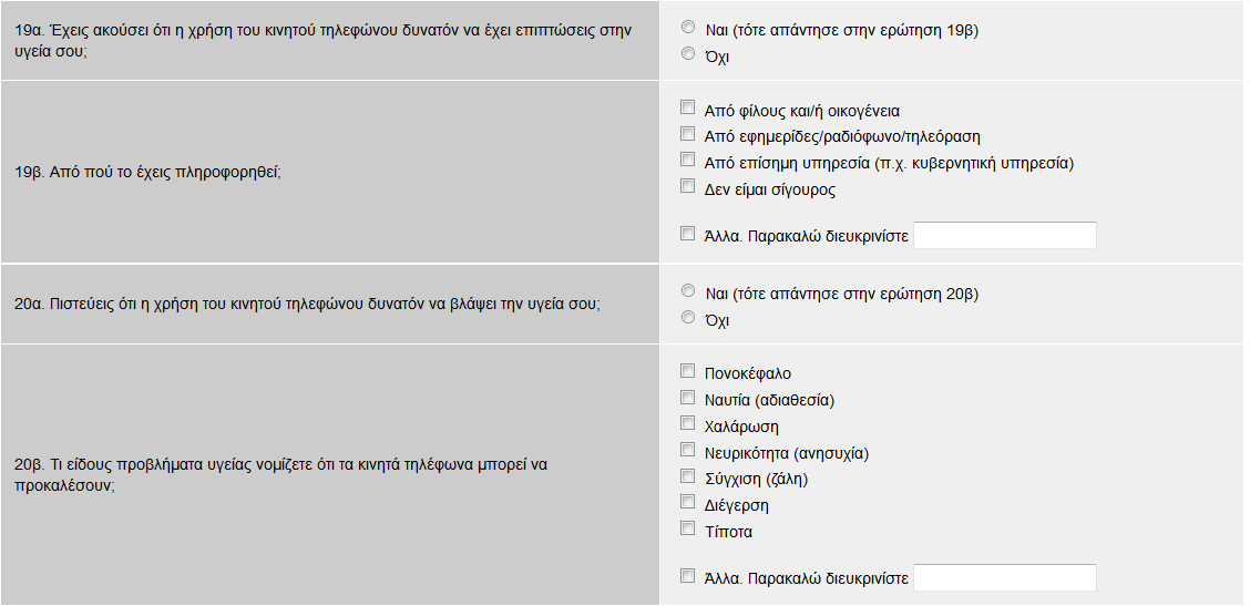 Από το παραπάνω ερωτηματολόγιο βγήκαν σημαντικά συμπεράσματα τα οποία και θα παραθέσουμε. Ερωτήθηκαν συνολικά 53 άτομα, εκ των οποίων 25 είναι μαθητές και 28 μαθήτριες.