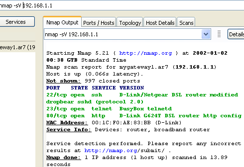 Service and Version Detection Version scan (-sv) Tries to determine: the service protocol e.g.