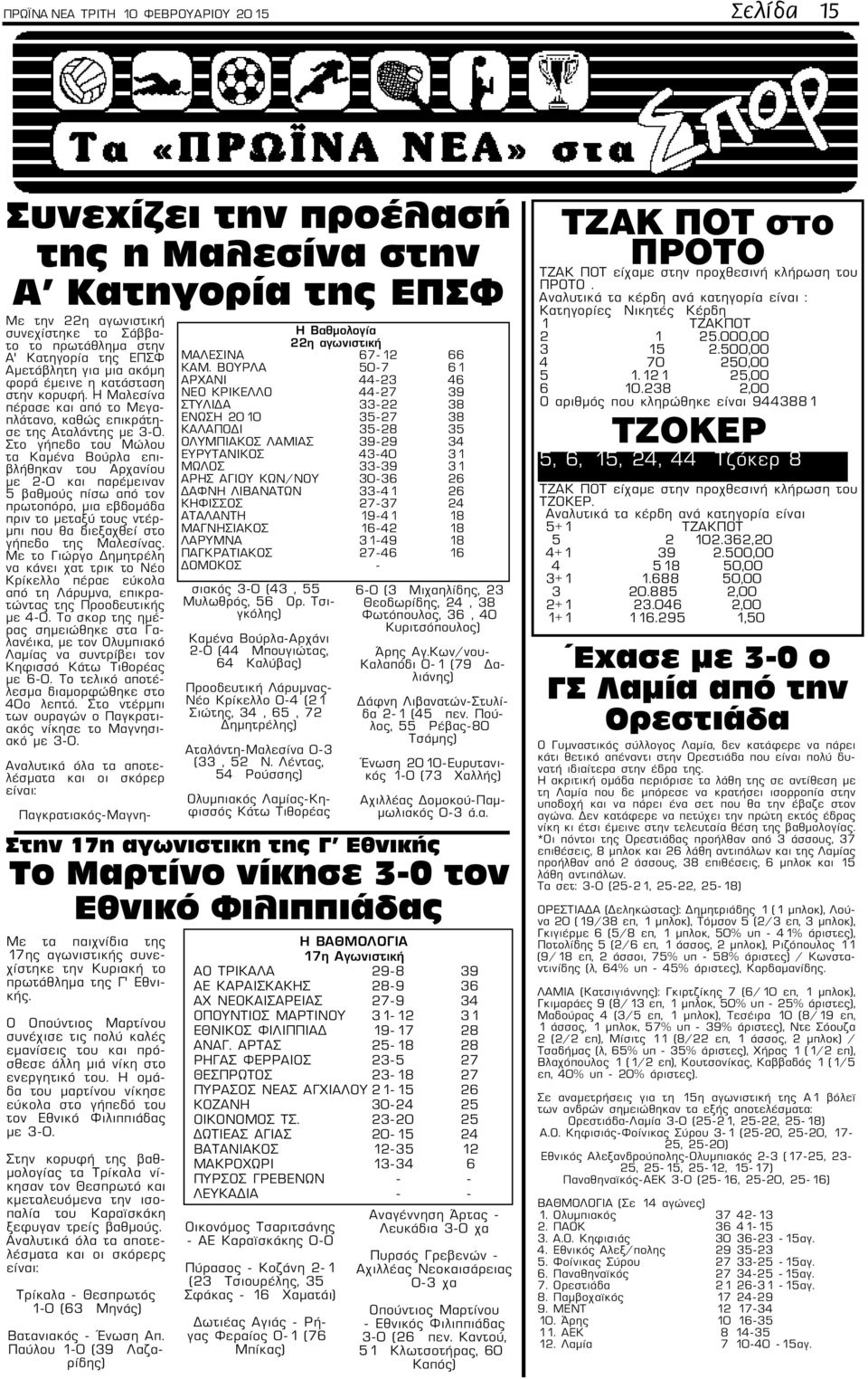 Στο γήπεδο του Μώλου τα Καμένα Βούρλα επιβλήθηκαν του Αρχανίου με 2-0 και παρέμειναν 5 βαθμούς πίσω από τον πρωτοπόρο, μια εβδομάδα πριν το μεταξύ τους ντέρμπι που θα διεξαχθεί στο γήπεδο της