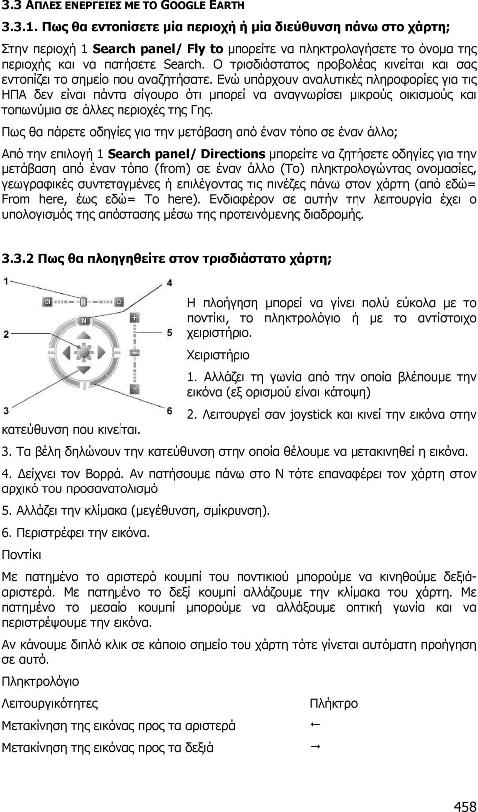 Ο τρισδιάστατος προβολέας κινείται και σας εντοπίζει το σηµείο που αναζητήσατε.