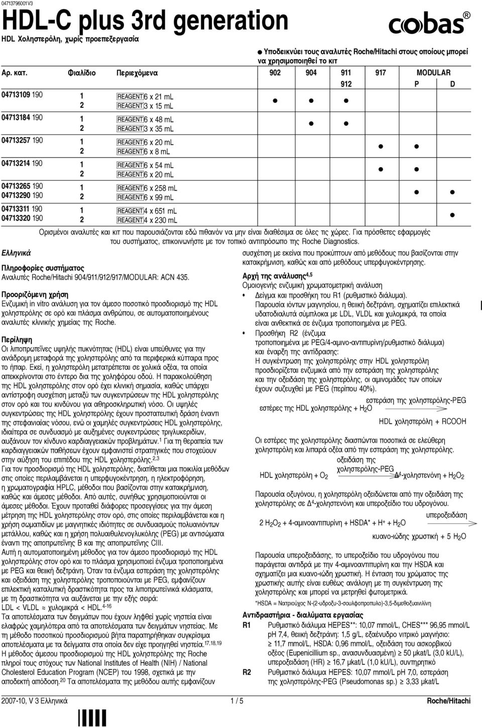 15 ml REAGENT6 x 48 ml REAGENT3 x 35 ml REAGENT6 x 0 ml REAGENT6 x 8 ml REAGENT6 x 54 ml REAGENT6 x 0 ml REAGENT6 x 58 ml REAGENT6 x 99 ml REAGENT4 x 651 ml REAGENT4 x 30 ml Ορισμένοι αναλυτές και