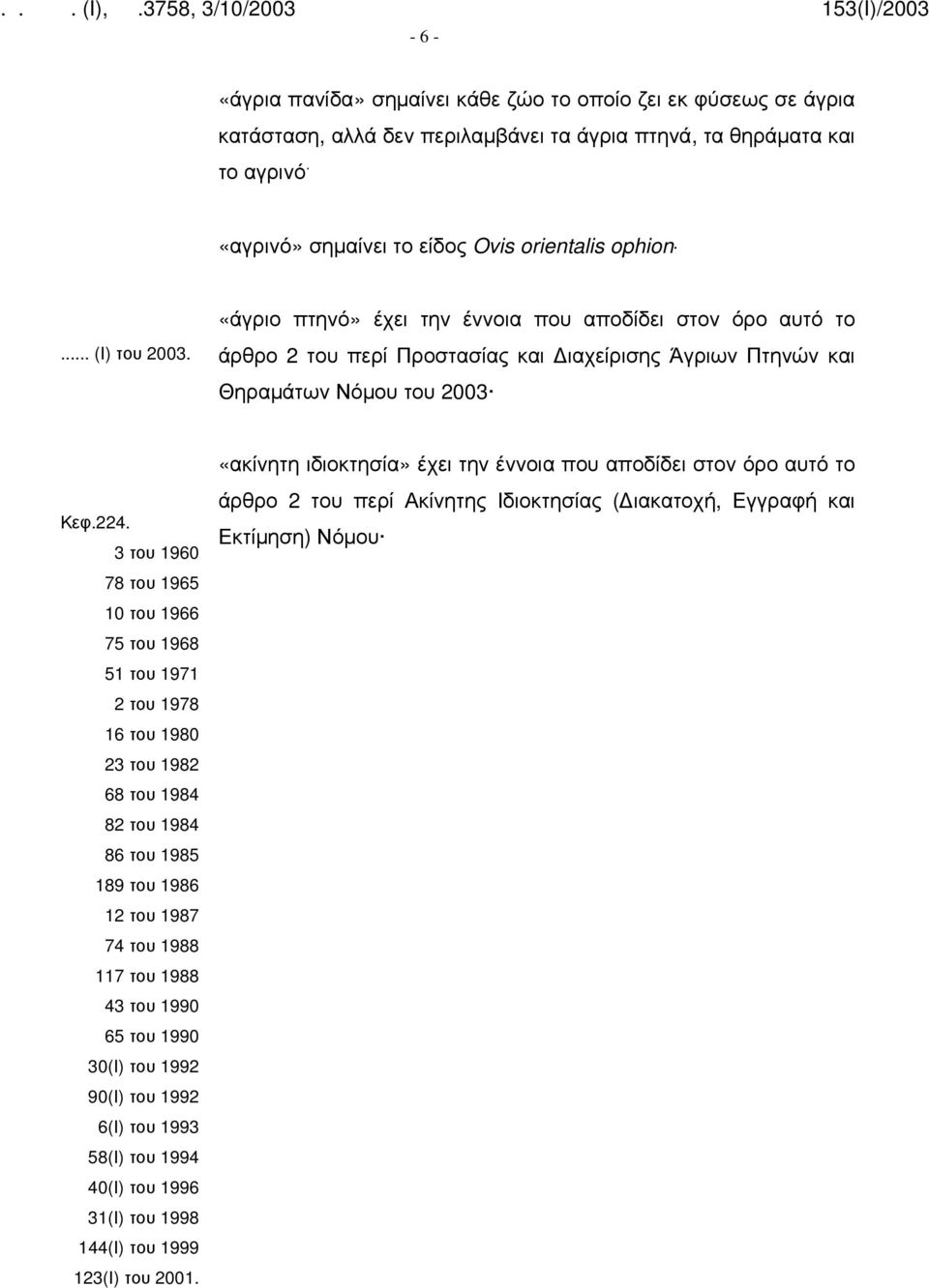 3 του 1960 78 του 1965 10 του 1966 75 του 1968 51 του 1971 2 του 1978 16 του 1980 23 του 1982 68 του 1984 82 του 1984 86 του 1985 189 του 1986 12 του 1987 74 του 1988 117 του 1988 43 του 1990 65 του