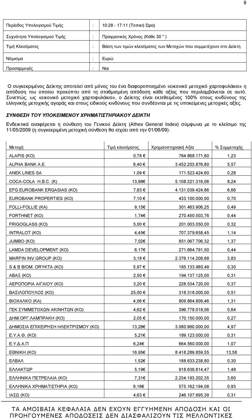 κάθε αξίας που περιλαμβάνεται σε αυτό.