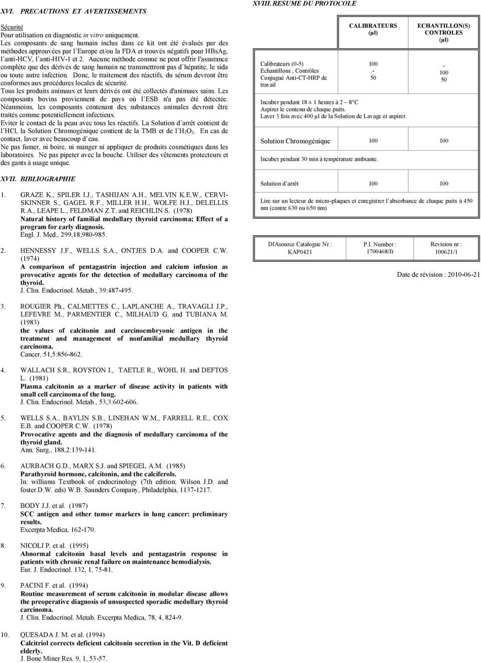 Aucune méthode connue ne peut offrir l'assurance complète que des dérivés de sang humain ne transmettront pas d hépatite, le sida ou toute autre infection.