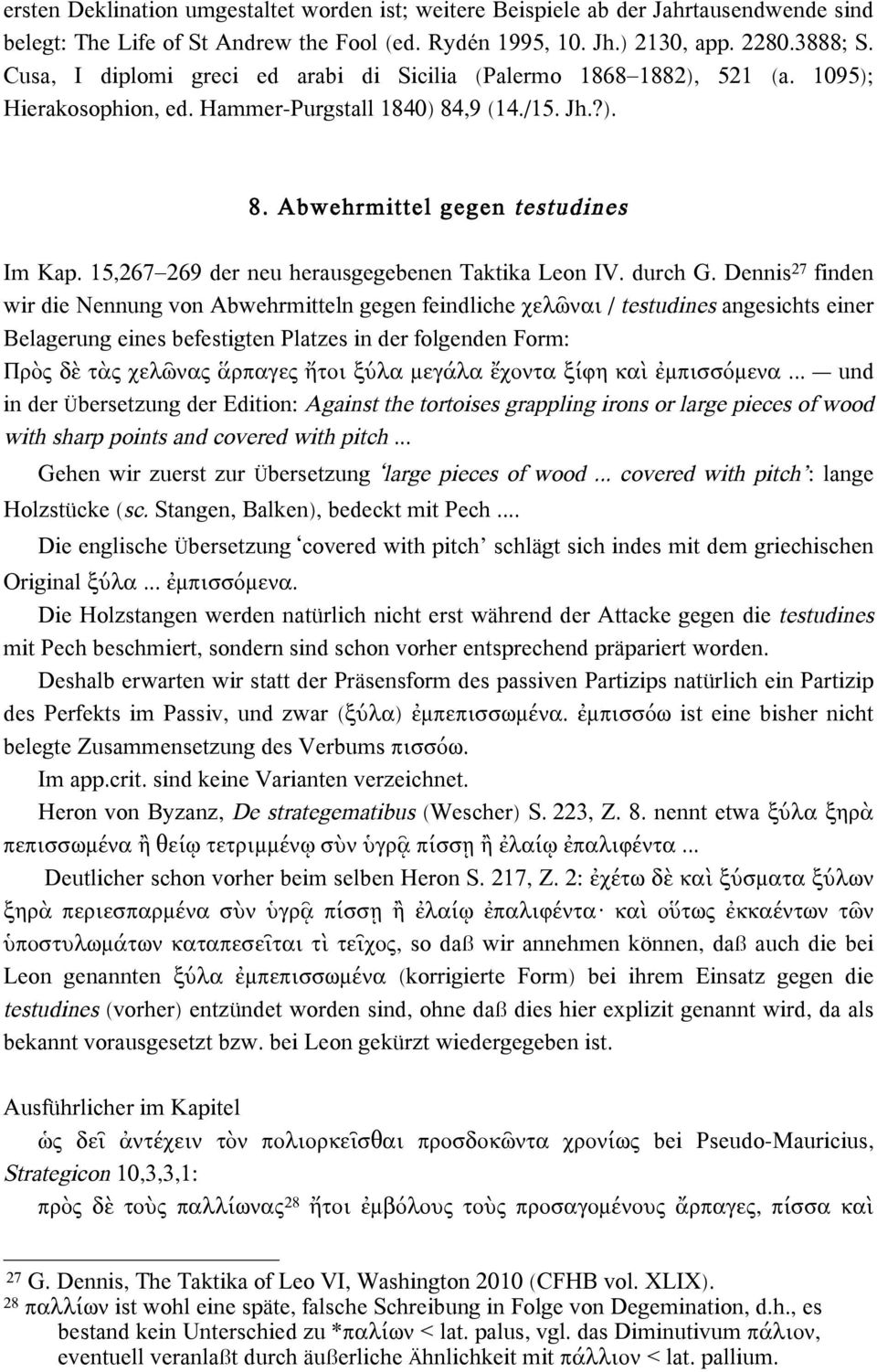 15,267 269 der neu herausgegebenen Taktika Leon IV. durch G.