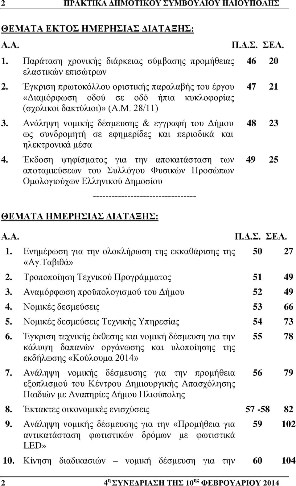 Ανάληψη νομικής δέσμευσης & εγγραφή του Δήμου ως συνδρομητή σε εφημερίδες και περιοδικά και ηλεκτρονικά μέσα 4.