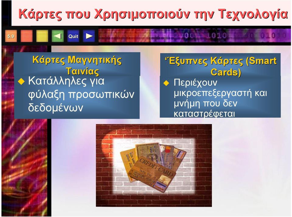 προσωπικών δεδομένων Έξυπνες Κάρτες (Smart( Cards)