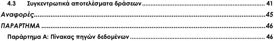 .. 41 Αναφορές...45 ΠΑΡΑΡΤΗΜΑ.
