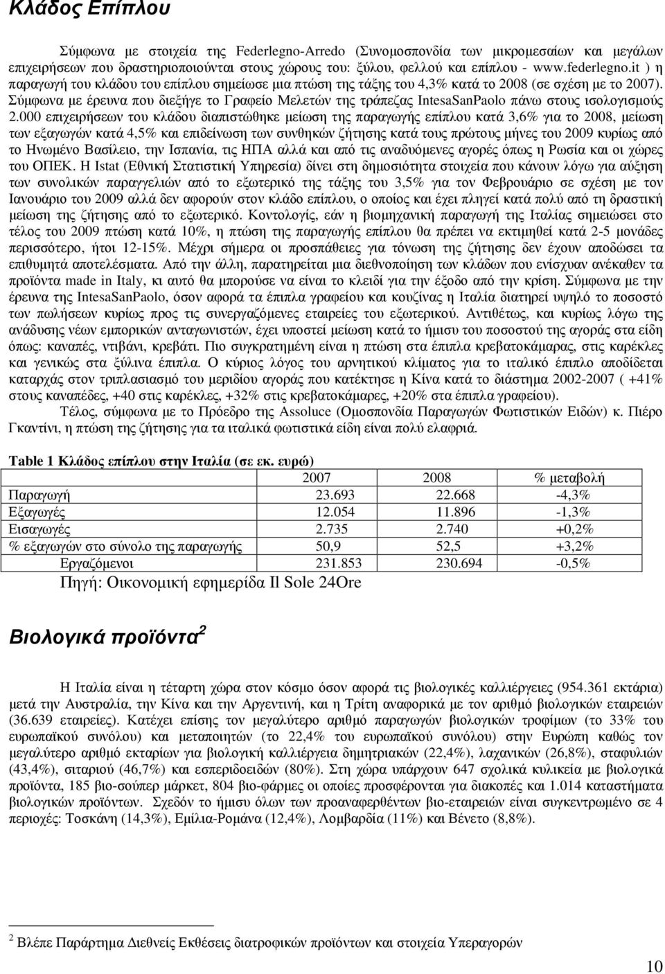 Σύµφωνα µε έρευνα που διεξήγε το Γραφείο Μελετών της τράπεζας IntesaSanPaolo πάνω στους ισολογισµούς 2.