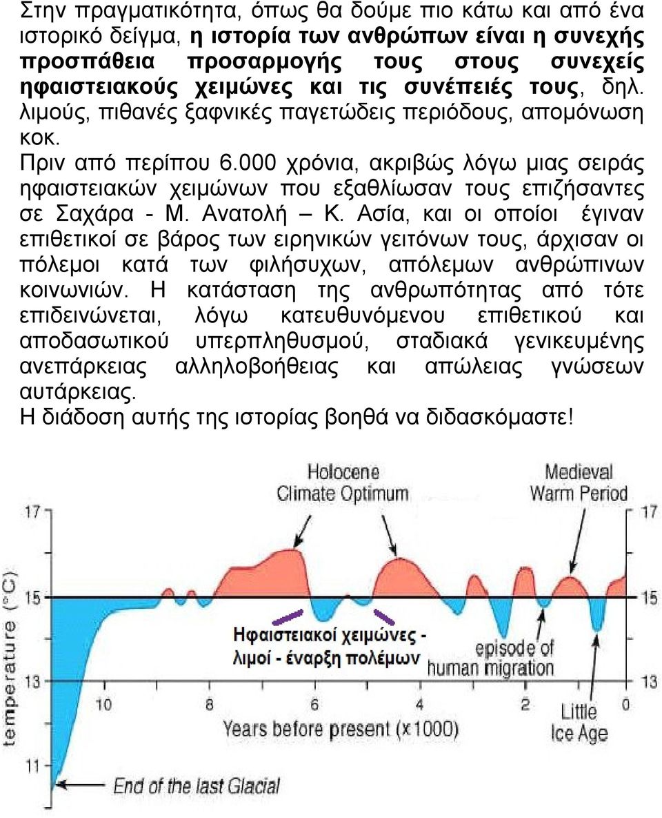 Ανατολή Κ. Ασία, και οι οποίοι έγιναν επιθετικοί σε βάρος των ειρηνικών γειτόνων τους, άρχισαν οι πόλεμοι κατά των φιλήσυχων, απόλεμων ανθρώπινων κοινωνιών.