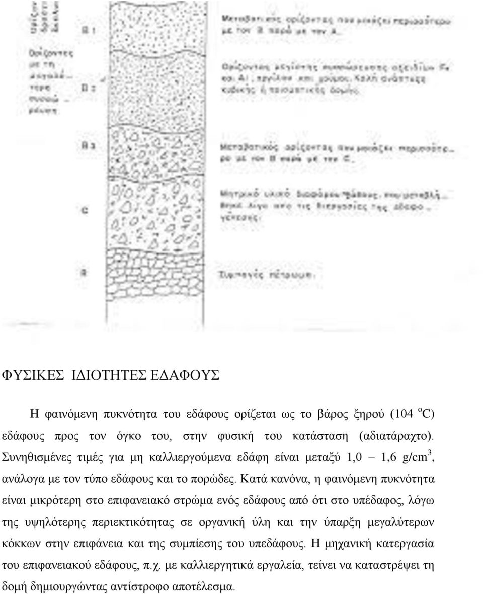 Καηά θαλφλα, ε θαηλφκελε ππθλφηεηα είλαη κηθξφηεξε ζην επηθαλεηαθφ ζηξψκα ελφο εδάθνπο απφ φηη ζην ππέδαθνο, ιφγσ ηεο πςειφηεξεο πεξηεθηηθφηεηαο ζε νξγαληθή χιε θαη