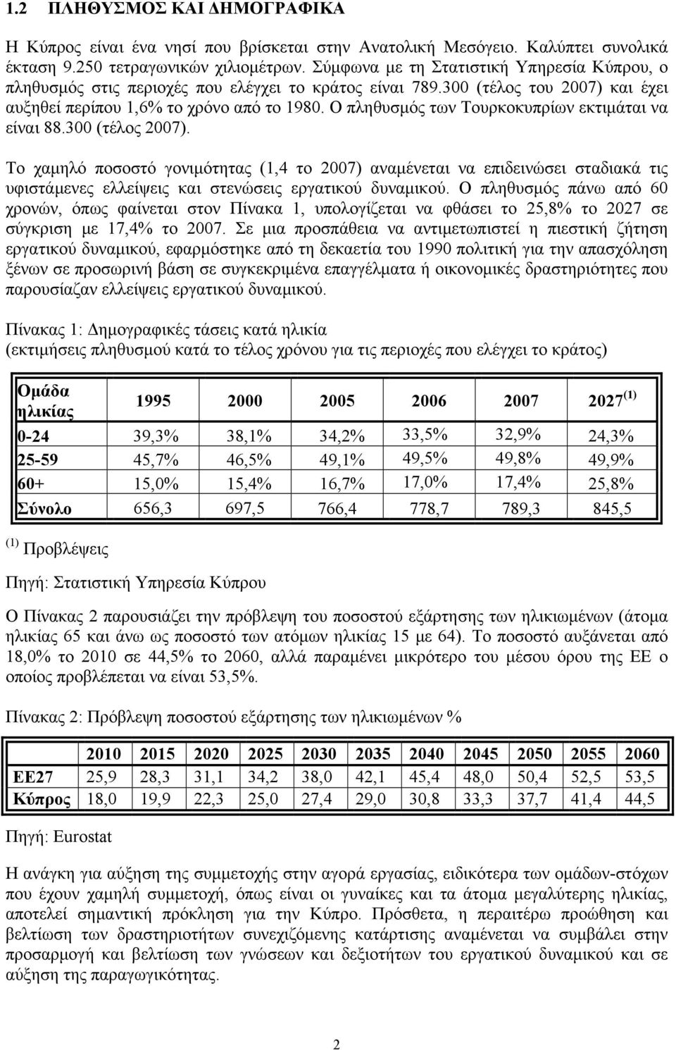 Ο πληθυσμός των Τουρκοκυπρίων εκτιμάται να είναι 88.300 (τέλος 2007).