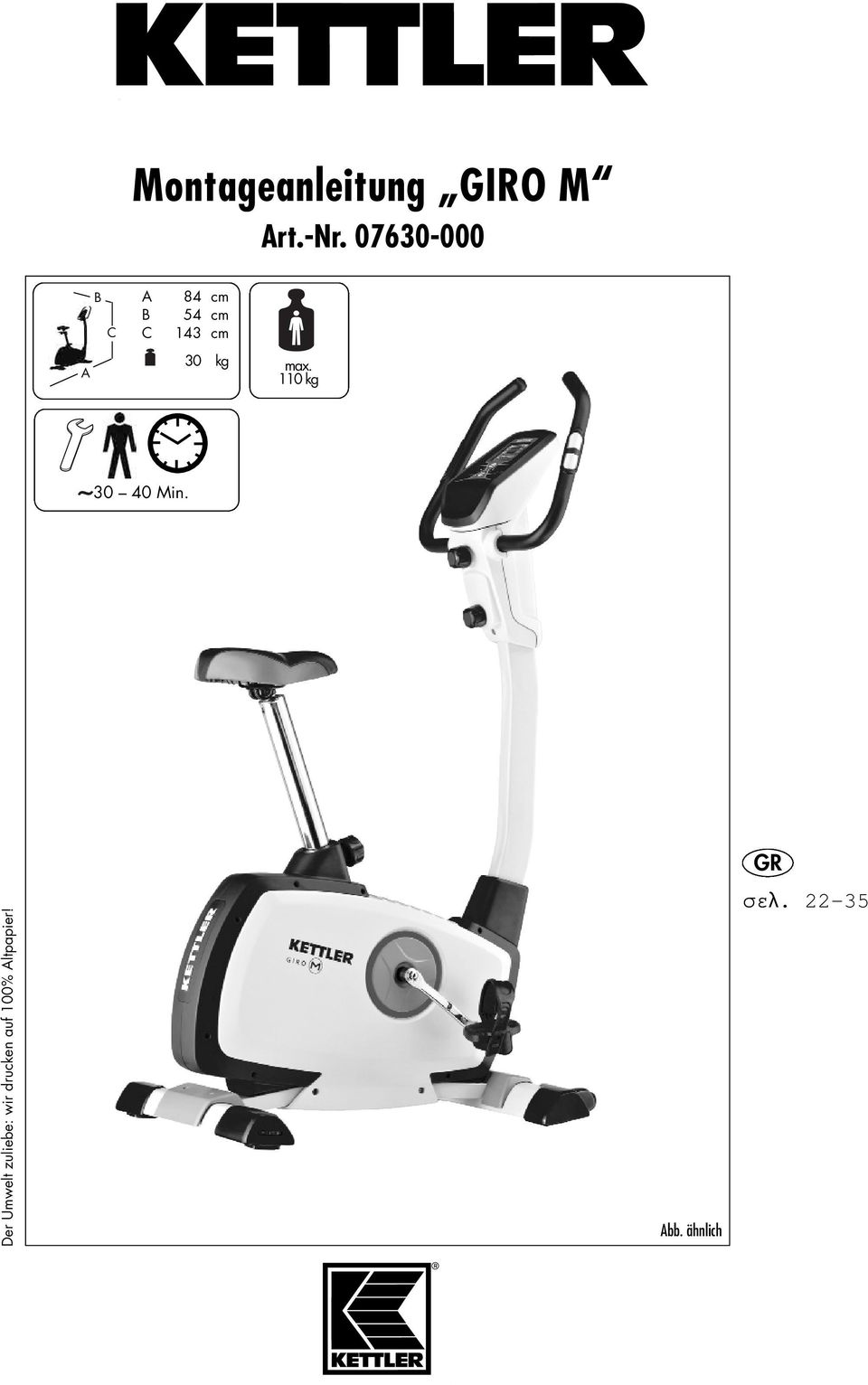 30 kg max. 0 kg 30 40 Min.