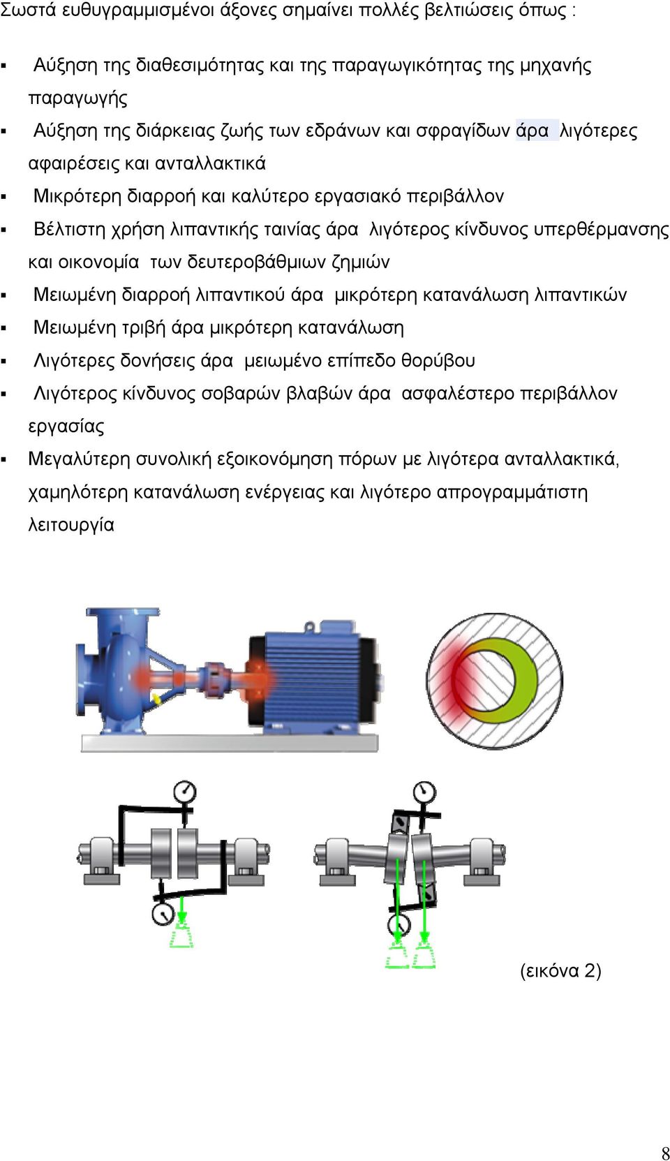 δευτεροβάθμιων ζημιών Μειωμένη διαρροή λιπαντικού άρα μικρότερη κατανάλωση λιπαντικών Μειωμένη τριβή άρα μικρότερη κατανάλωση Λιγότερες δονήσεις άρα μειωμένο επίπεδο θορύβου Λιγότερος