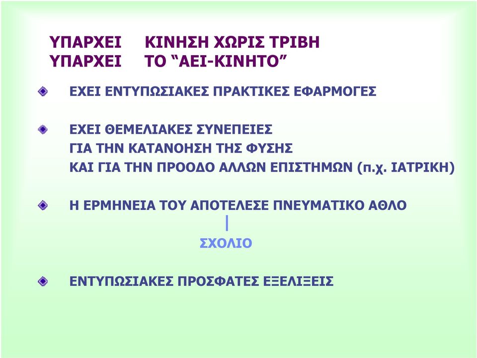 ΦΥΣΗΣ ΚΑΙ ΓΙΑ ΤΗΝ ΠΡΟΟΔΟ ΑΛΛΩΝ ΕΠΙΣΤΗΜΩΝ (π.χ.