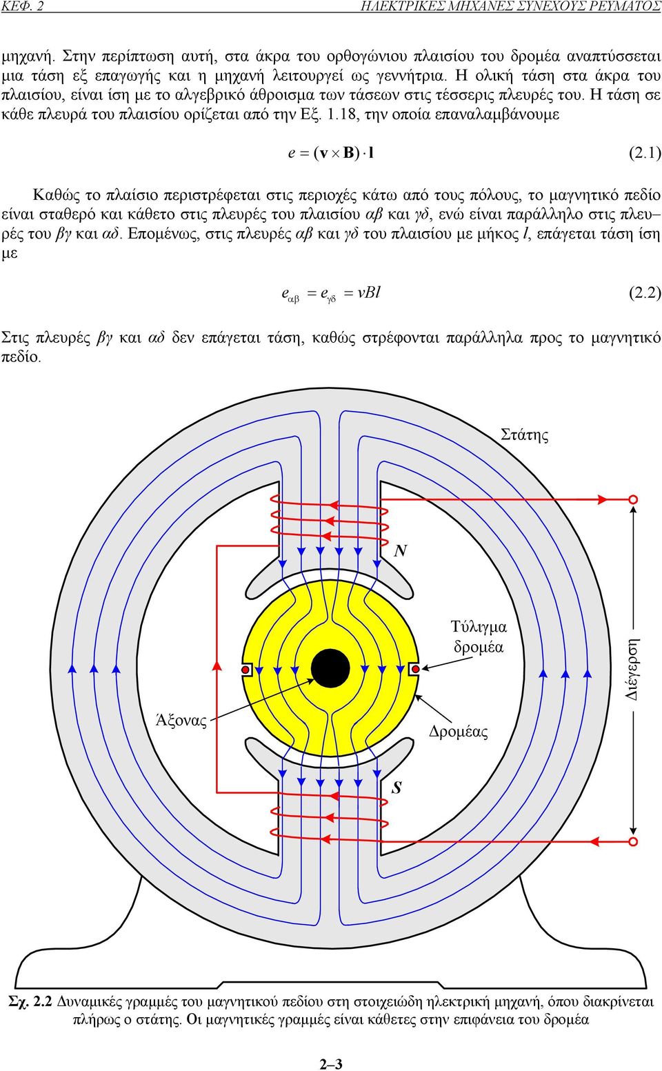 18, την οποία επαναλαµβάνουµε = ( v B) l (2.