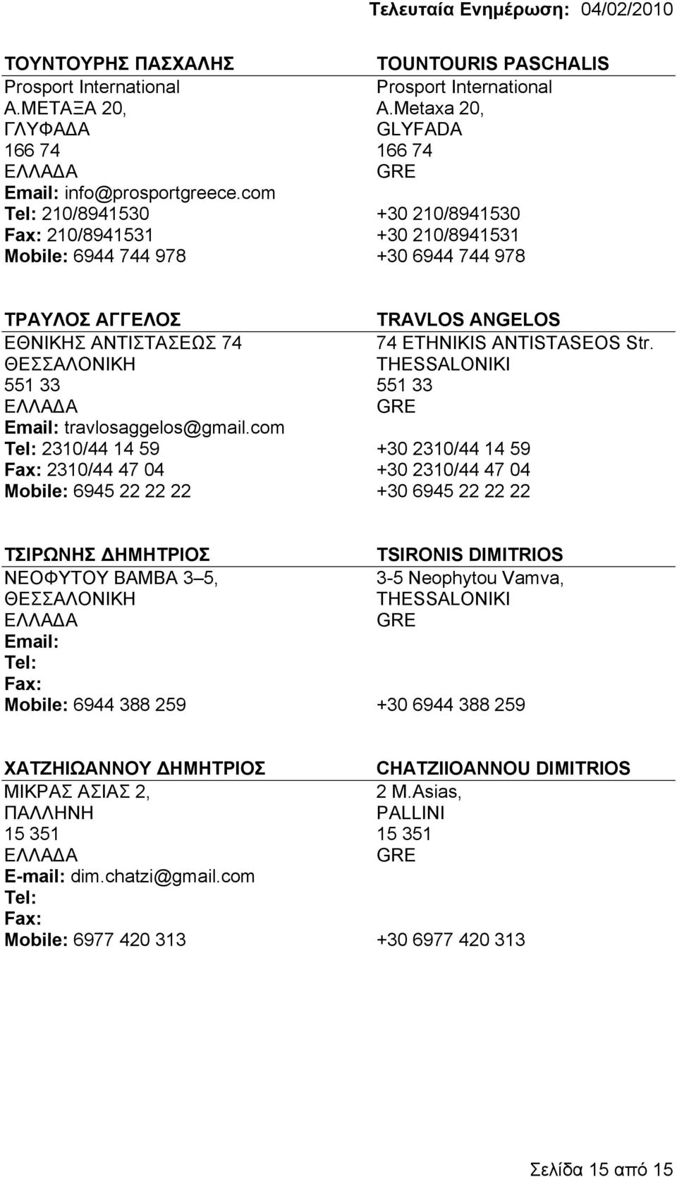 551 33 551 33 Email: travlosaggelos@gmail.