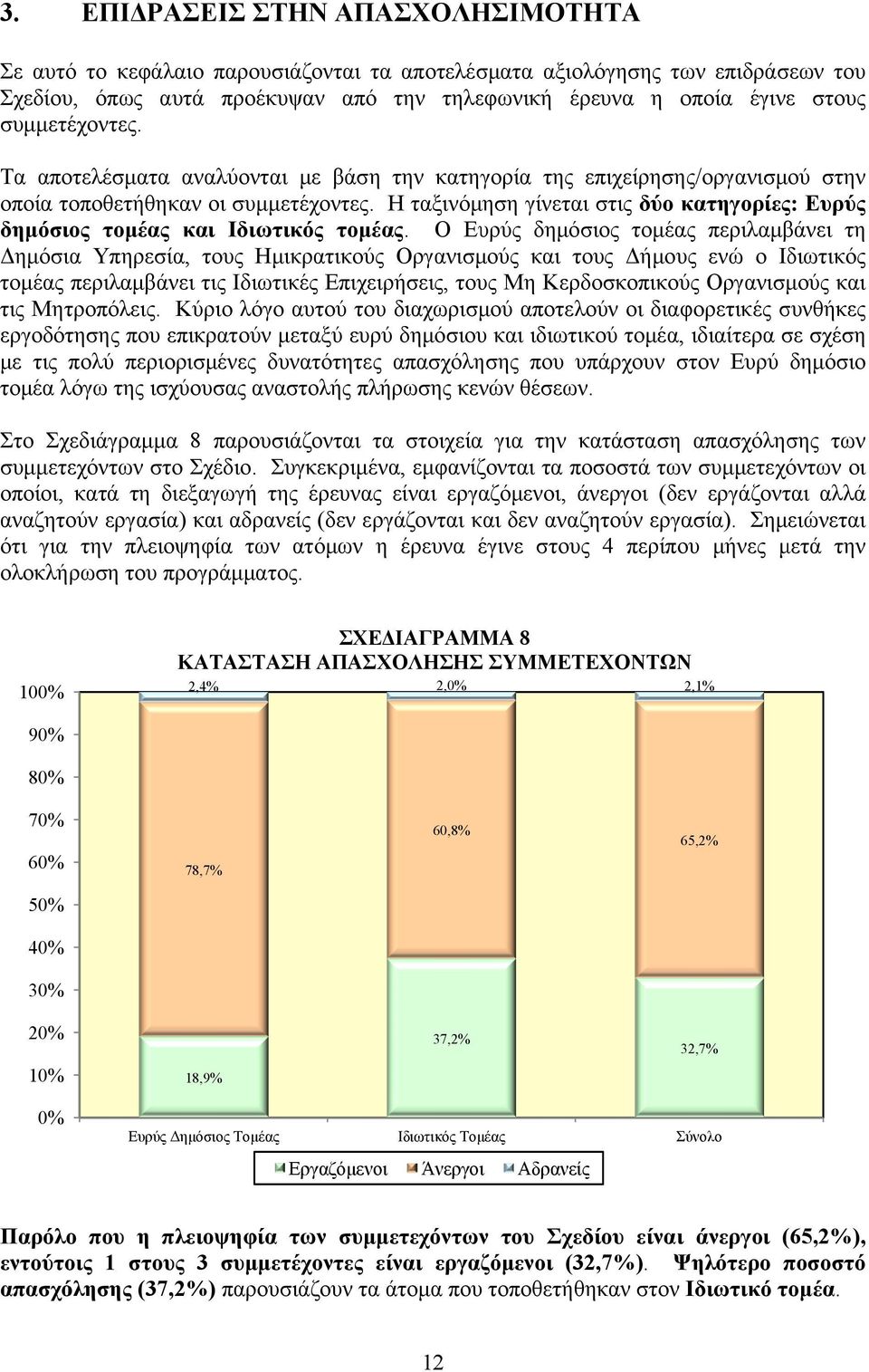 Η ταξινόμηση γίνεται στις δύο κατηγορίες: Ευρύς δημόσιος τομέας και Ιδιωτικός τομέας.