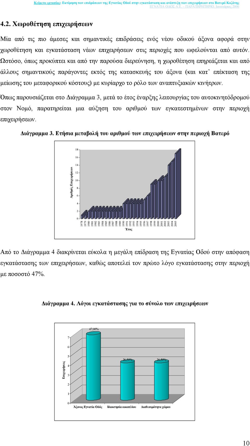 κόστους) µε κυρίαρχο το ρόλο των αναπτυξιακών κινήτρων.