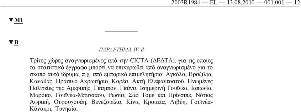 επικυρωθεί από αναγνωρισμένο για το σκοπό αυτό ίδρυμα, π.χ.