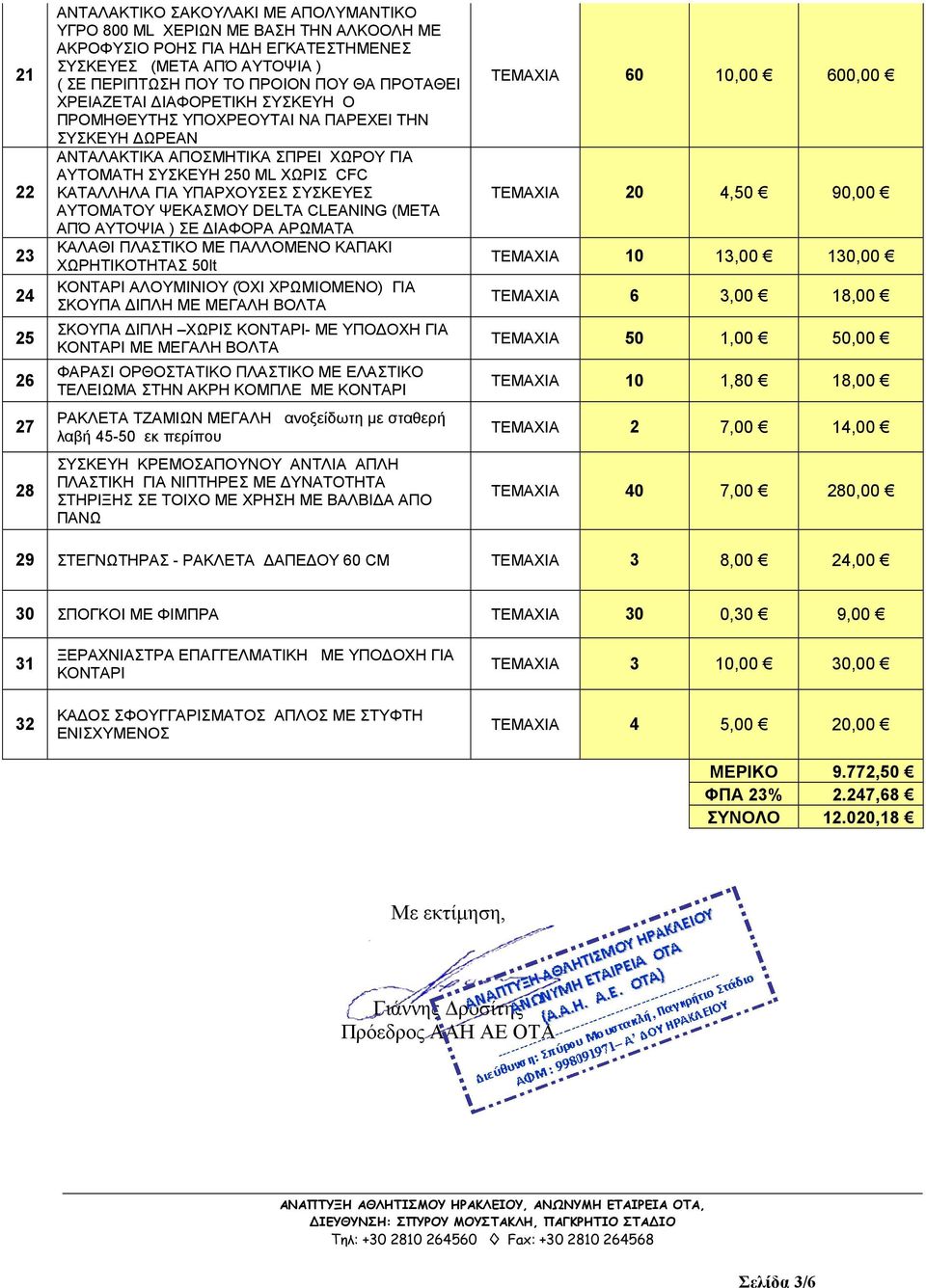 ΣΥΣΚΕΥΕΣ ΑΥΤΟΜΑΤΟΥ ΨΕΚΑΣΜΟΥ DELTA CLEANING (ΜΕΤΑ ΑΠΌ ΑΥΤΟΨΙΑ ) ΣΕ ΙΑΦΟΡΑ ΑΡΩΜΑΤΑ ΚΑΛΑΘΙ ΠΛΑΣΤΙΚΟ ΜΕ ΠΑΛΛΟΜΕΝΟ ΚΑΠΑΚΙ ΧΩΡΗΤΙΚΟΤΗΤΑΣ 50lt ΚΟΝΤΑΡΙ ΑΛΟΥΜΙΝΙΟΥ (ΌΧΙ ΧΡΩΜΙΟΜΕΝΟ) ΓΙΑ ΣΚΟΥΠΑ ΙΠΛΗ ΜΕ ΜΕΓΑΛΗ