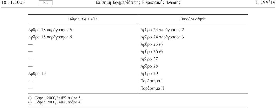 24 παράγραφος 2 Άρθρο 18 παράγραφος 6 Άρθρο 24 παράγραφος 3 Άρθρο 25 ( 1 )