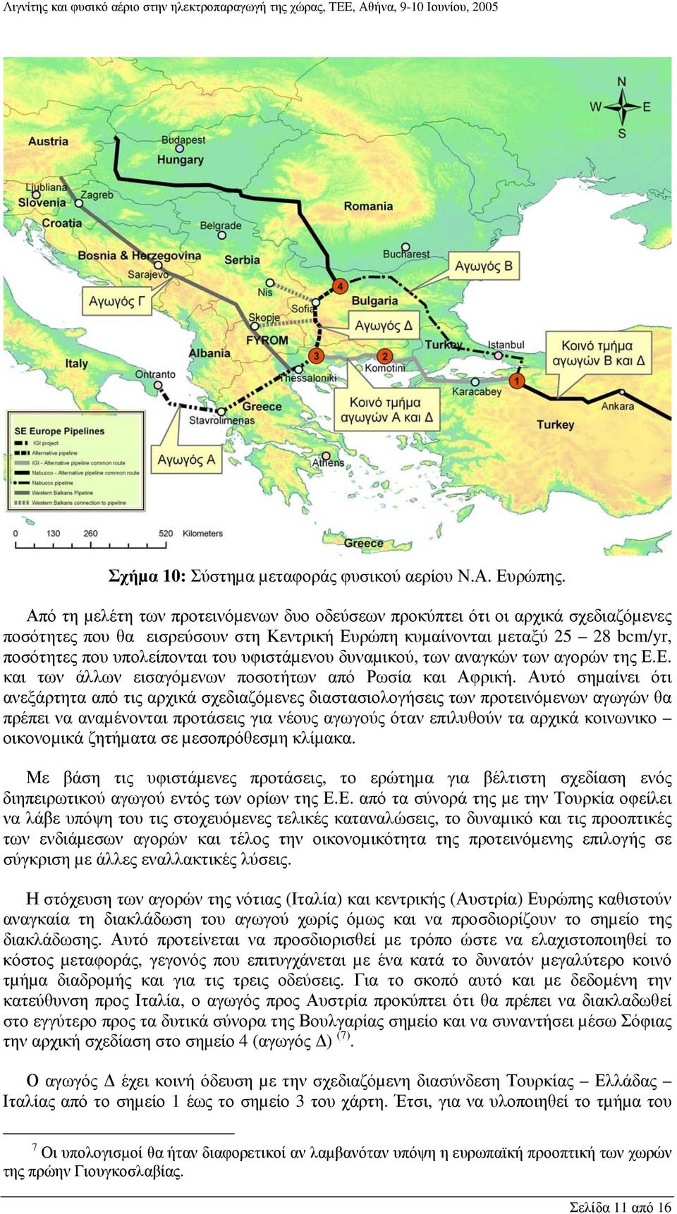 υφιστάµενου δυναµικού, των αναγκών των αγορών της Ε.Ε. και των άλλων εισαγόµενων ποσοτήτων από Ρωσία και Αφρική.