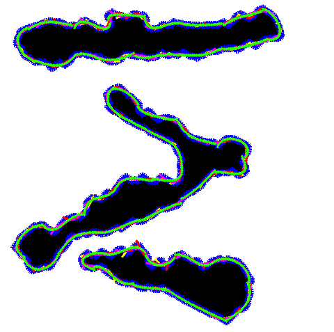 Εικόνα 5.4 Ψηφιακή αναπαράσταση του συμβολογράμματος Σ με πολλαπλές προσεγγίσεις.
