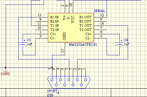 ΒΑΘΜΙ Α 3 Η βαθµίδα αυτή περιλαµβάνει το ολοκληρωµένο MAX 232 µε τον οποίο ο DS89C420 συνδέεται µε τη σειριακή θύρα του υπολογιστή για τον