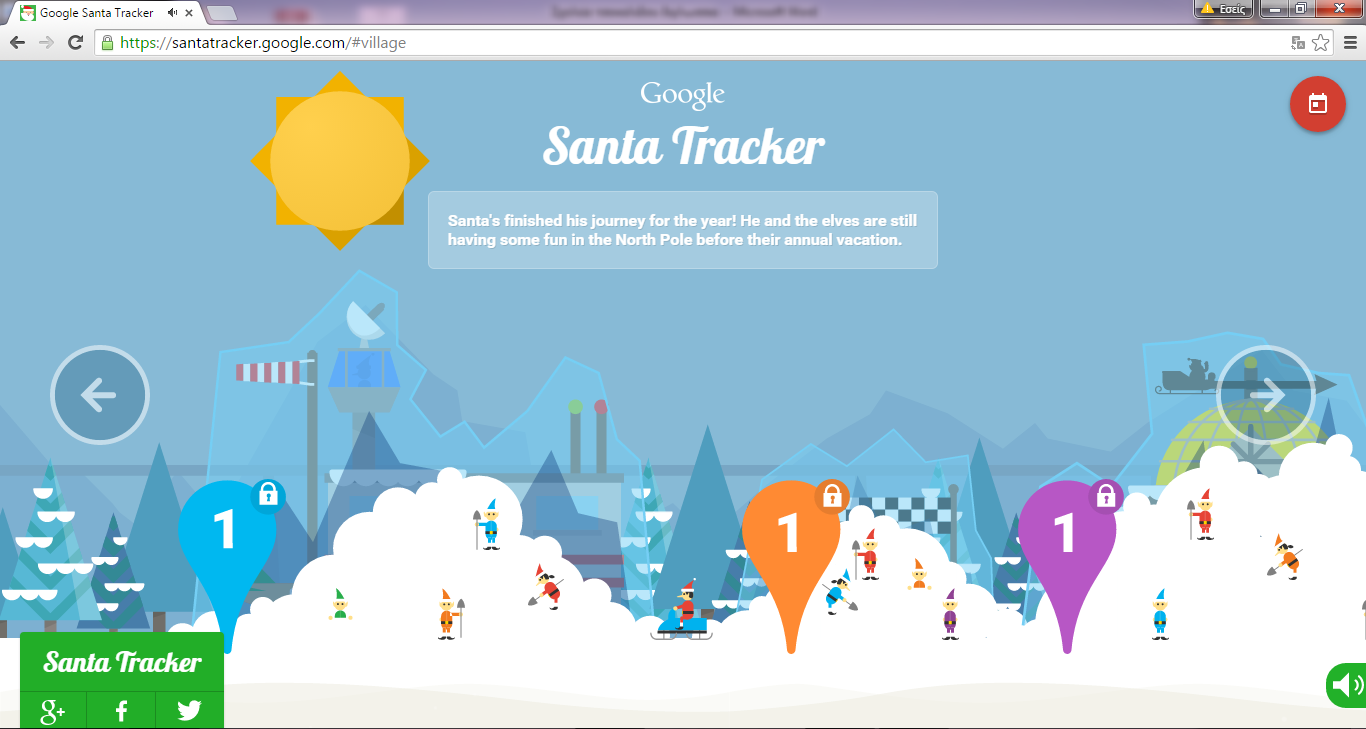 Santa tracker https://santatracker.google.