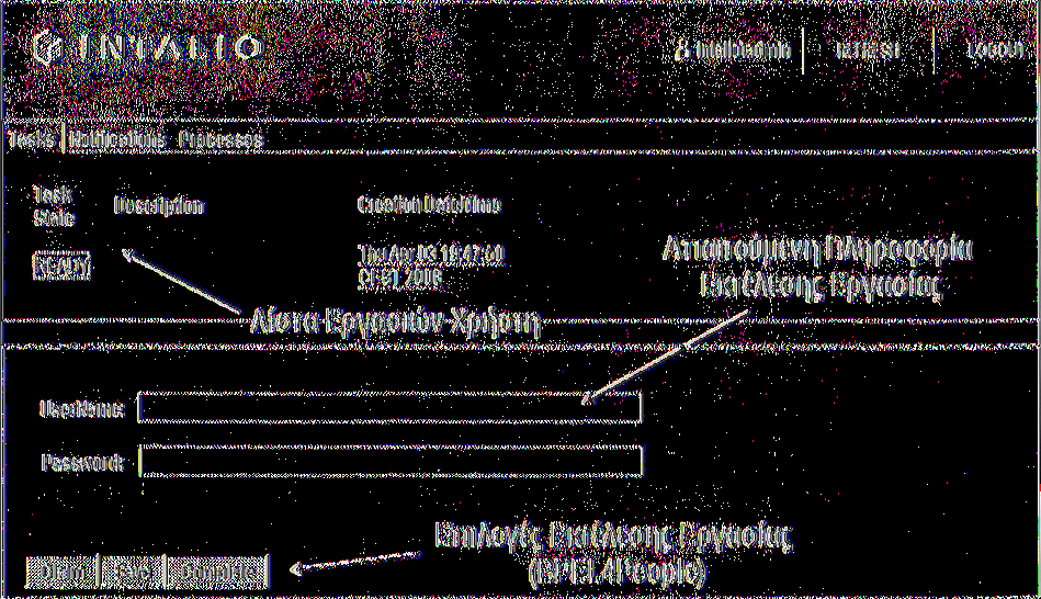 Εφαρμογή μοντέλων μοντελοποίησης επιχειρησιακών διαδικασιών στον ασφαλιστικό φορέα ΟΠΑΔ > Το επίπεδο αποθήκευσης αποθηκεύει τις ιδιότητες των ανθρώπινων εργασιών στη βάση δεδομένων (data storage).