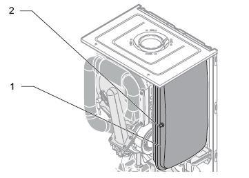 Key 1 Silencer retaining screw 2 Fixed silencer 3 Removable silencer Remove the silencer retaining screws (1) and remove the silencer (3).