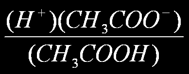 Σταθερές χημικής ισορροπίας pkw = -logkw Παράδειγμα: CH 3 COOH (aq) H +