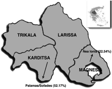 Dalekos, Eur J Gastroenterol Hepatol 1995. Sypsa, Eur J Epidemiol 2001. Skliros, J Gastronenterol Hepatol 2001.