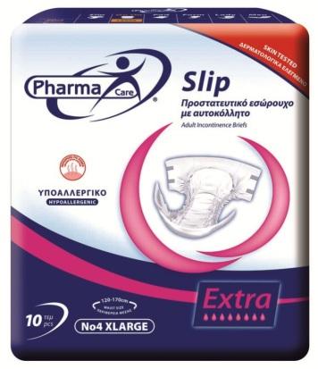 Εσώρουχο ακράτειας με αυτοκόλλητο Pharma care Slip Plus Super Extra Πάνα με αυτοκόλλητα για την προστασία από την βαριά ακράτεια.