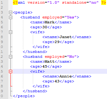 Απλό Παράδειγμα χρήσης CSS σε XML (1/5) peoples.