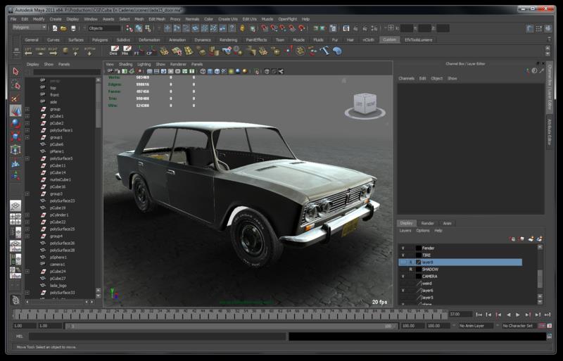 Autodesk MAYA Modeling supported