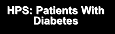 Event Rate, % Event Rate, % Residual CVD Risk With Statin Therapy: Standard Doses in Diabetes 30 HPS: Patients With Diabetes 16 CARDS (diabetes) 25 20 25.