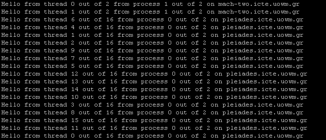 #PBS -N dasygenisjob #PBS -j oe #PBS -m n #PBS -l nodes=2 #PBS -l walltime=00:00:30 cd $HOME/MTL mpirun.