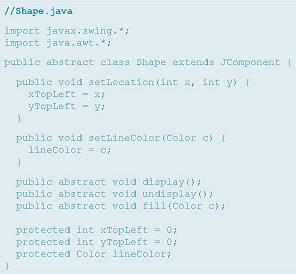 (Η κλάση κληρονομεί την JComponent της Java έτσι ώστε να μπορεί να σχεδιαστεί σε ένα παράθυρο).