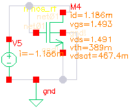 Κεφάλαιο 3 Σχεδίαση πηγών ρεύματος 3.1 Μέτρηση χαρακτηριστικών μεγεθών των τρανζίστορ.