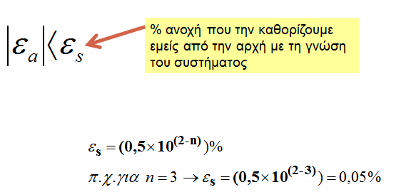 Ορισμοί (3) Χρησιμοποιούμε απόλυτες τιμές.