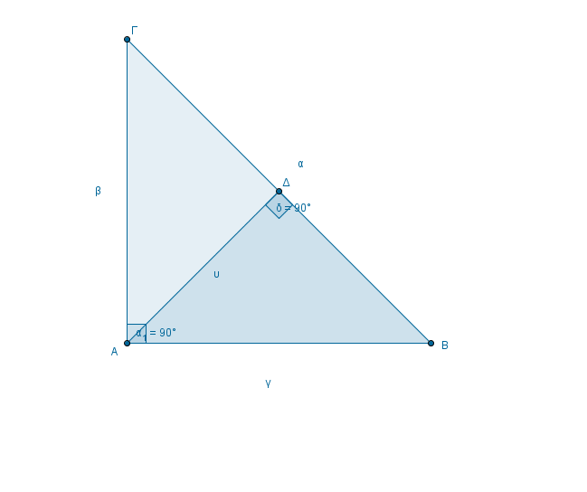 Λύση α ΒΔ= i) Στο ορθογώνιο τρίγωνο ΑΔΒ από το καταπληκτικό Πυθαγόρειο θεώρημα έχω : = + = + = ii) Στο